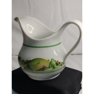 Italain Pitcher Rural Landscape  1980's  by Estee Lauder